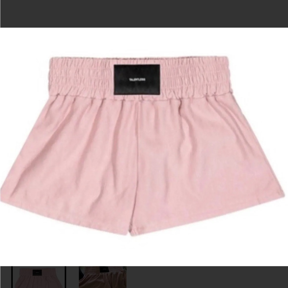 TALENTLESS Blush Pink Athletic Shorts with Elastic Waistband